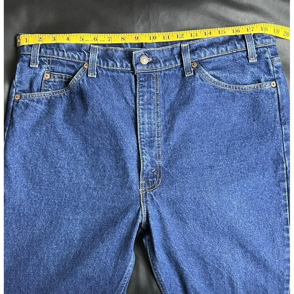 Levi's 517 Bootcut Orange Tab Jeans 40x32 Fits 38x30 USA Dark Wash True Vintage